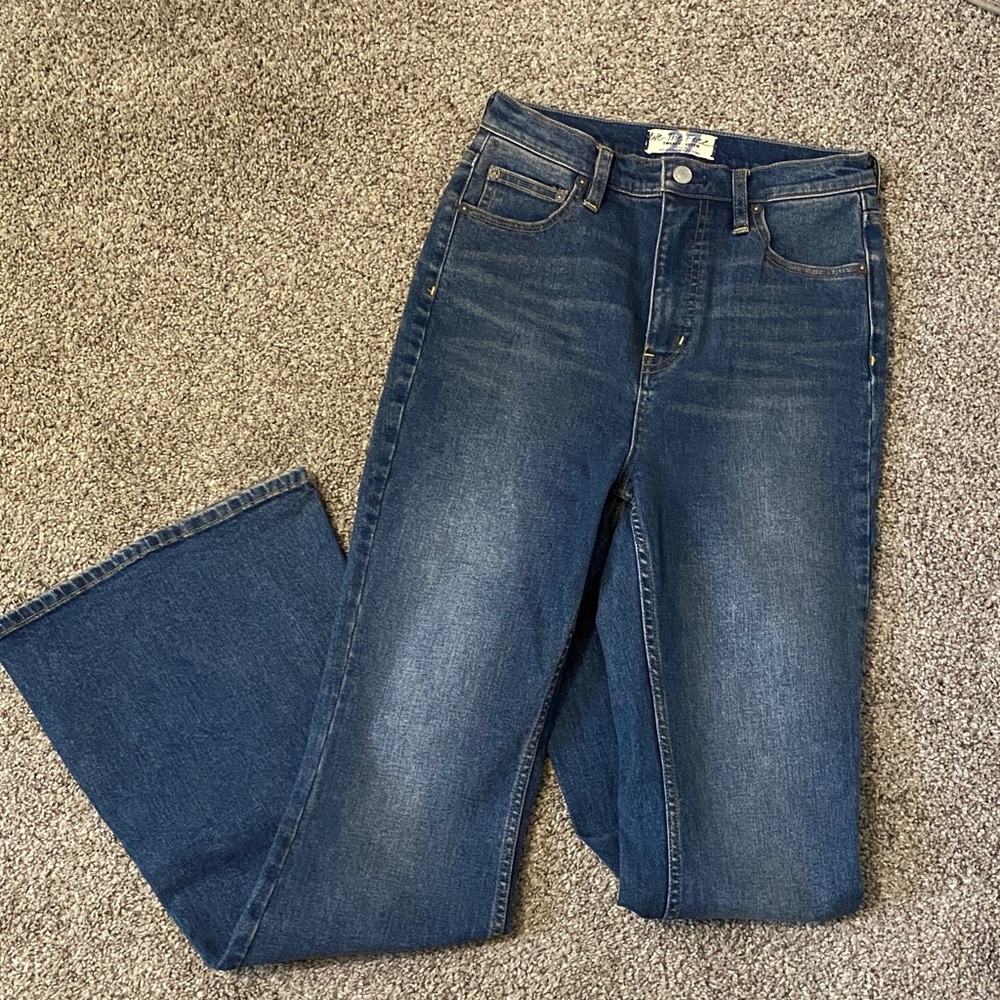 Free People super high waist flare jeans curvy 27